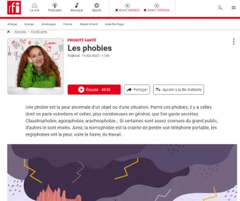 Priorité Santé : Les Phobies L'Association Banlieues Santé
