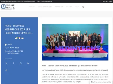 Paris : Trophées MedInTechs 2025, les lauréats qui révolutionnent la santé