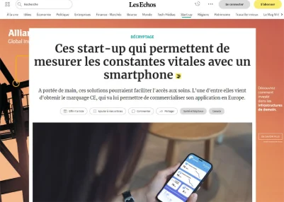 Ces start-up qui permettent de mesurer les constantes vitales avec un smartphone