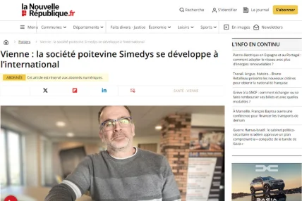 Vienne : la société poitevine Simedys se développe à l’international