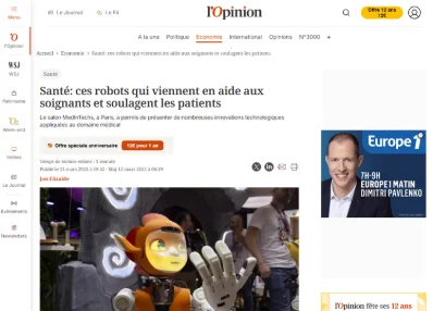 Santé : ces robots qui viennent en aide aux soignants et soulagent les patients
