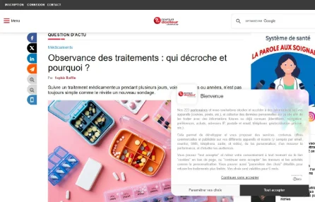 Observance des traitements : qui décroche et pourquoi ?
