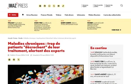 Maladies chroniques : trop de patients "décrochent" de leur traitement, alertent des experts