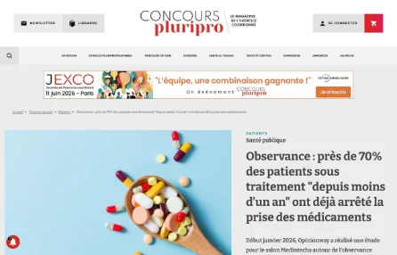 Observance : près de 70% des patients sous traitement "depuis moins d’un an" ont déjà arrêté la prise des médicaments