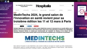 MedInTechs 2024, le grand salon de l'innovation en santé revient pour sa troisième édition les 11 et 12 mars à Paris