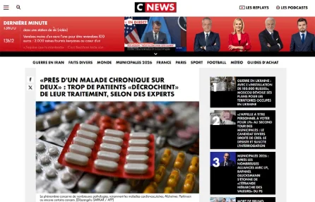Près d'un malade chronique sur deux» : trop de patients «décrochent» de leur traitement, selon des experts