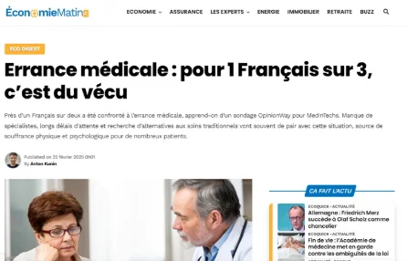 Errance médicale : pour 1 Français sur 3, c'est du vécu