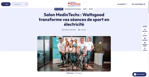 Salon MedinTechs : Wattsgood transforme vos séances de sport en électricité