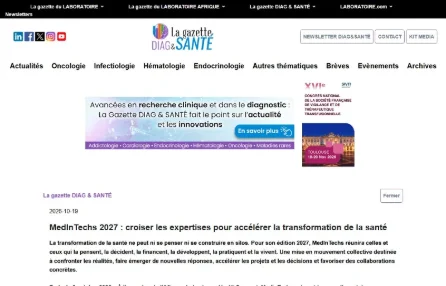 MedInTechs 2027 : croiser les expertises pour accélérer la transformation de la santé