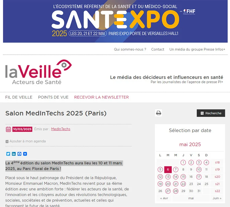 Salon MedInTechs 2025 (Paris)