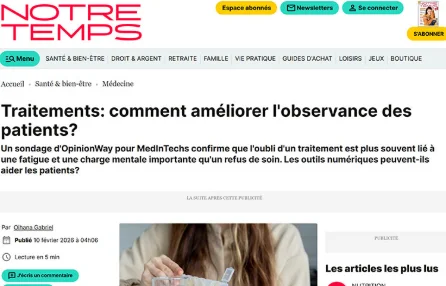 Traitements: comment améliorer l'observance des patients?