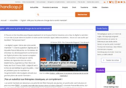 Digital : allié pour la prise en charge de la santé mentale?