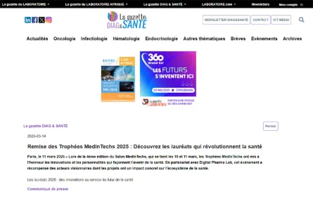Remise des Trophées MedInTechs 2025 : Découvrez les lauréats qui révolutionnent la santé