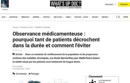 Observance médicamenteuse : pourquoi tant de patients décrochent dans la durée et comment l'éviter