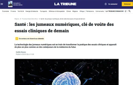 Santé : les jumeaux numériques, clé de voûte des essais cliniques de demain
