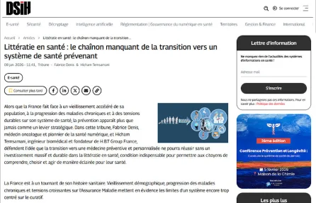 Littératie en santé : le chaînon manquant de la transition vers un système de santé prévenant