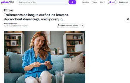Traitements de longue durée : les femmes décrochent davantage, voici pourquoi