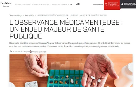L’observance médicamenteuse : un enjeu majeur de santé publique