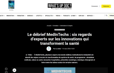 Le débrief MedInTechs : six regards d’experts sur les innovations qui transforment la santé