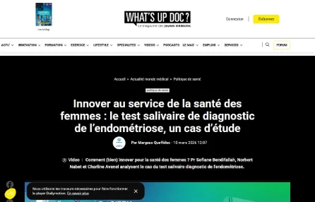 Innover au service de la santé des femmes : le test salivaire de diagnostic de l’endométriose, un cas d’étude
