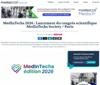 MedInTechs 2026 : Lancement du congrès scientifique MedInTechs Society / Paris