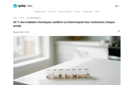 42 % des malades chroniques oublient ou interrompent leur traitement chaque année