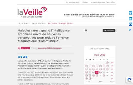 Maladies rares : quand l'intelligence artificielle ouvre de nouvelles perspectives pour réduire l'errance diagnostique