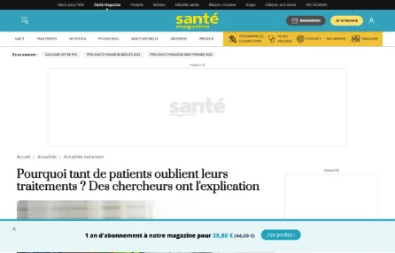 Pourquoi tant de patients oublient leurs traitements ? Des chercheurs ont l'explication