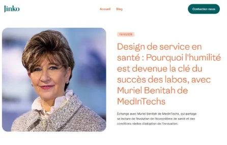 Design de service en santé : Pourquoi l'humilité est devenue la clé du succès des labos, avec Muriel Benitah de MedInTechs
